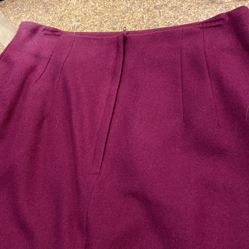 NWT Savannah Plum Purple Wool Skirt With Flaws 16 Petite - Picture 13 of 16